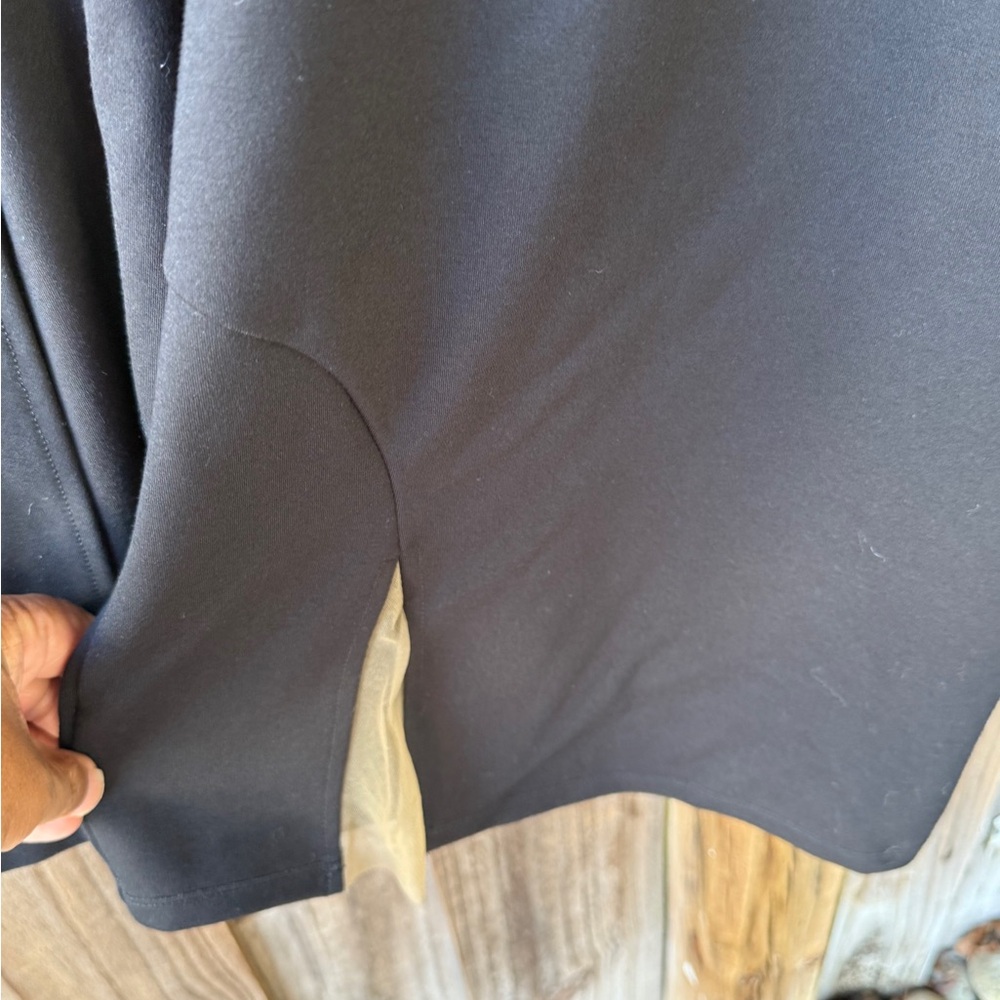 Michael Costello Black Long-Sleeve High Neck Mini Dress - Picture 6 of 12